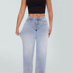Tummy Control Curve Hugging Rise Baggy Jeans