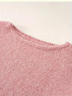 Oversized Round Neck  Long Sleeve Sweater