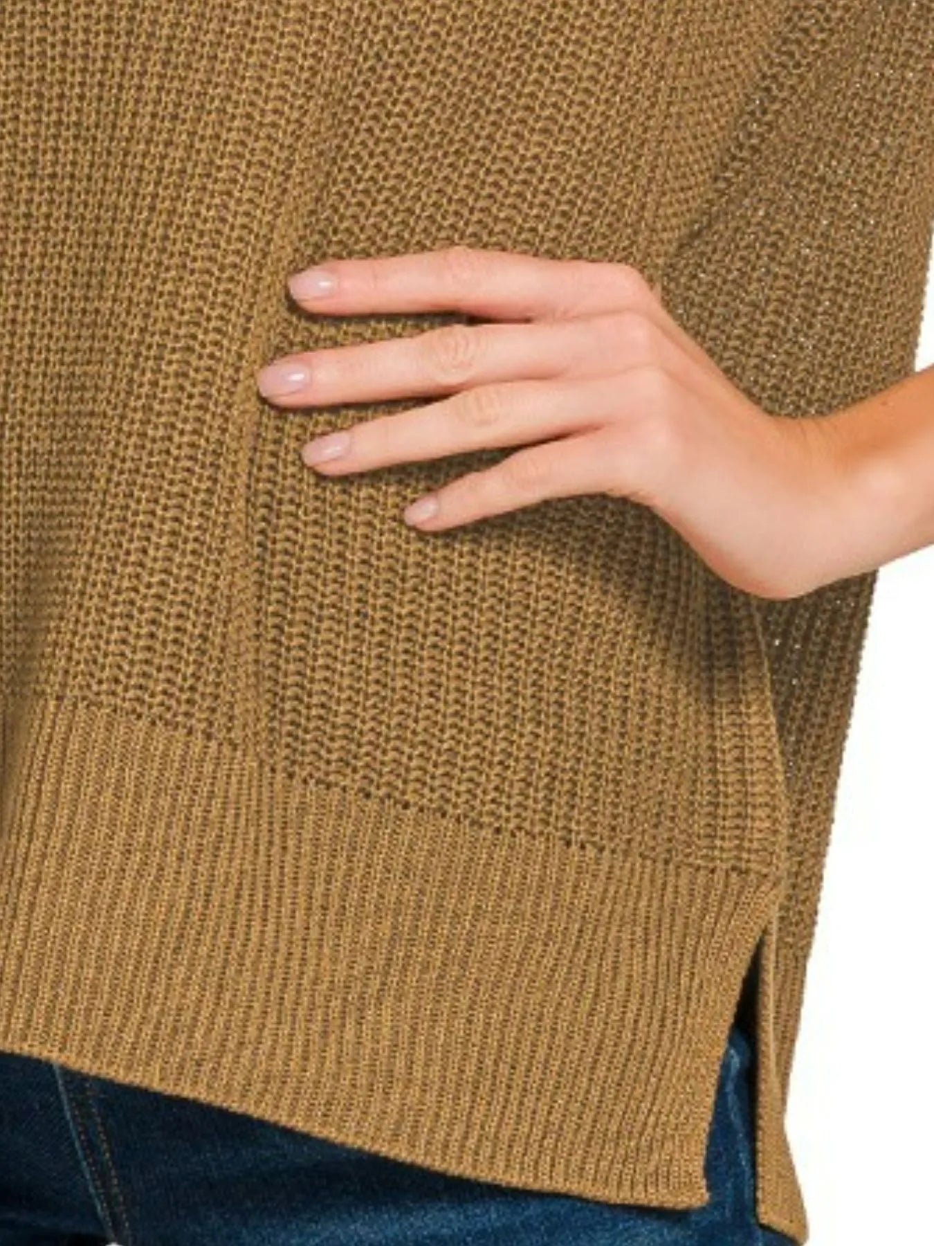 Zenana Oversized Crew Neck Sweater