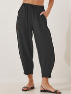 Full Size Drawstring Cropped Jogger Pants Plus Size