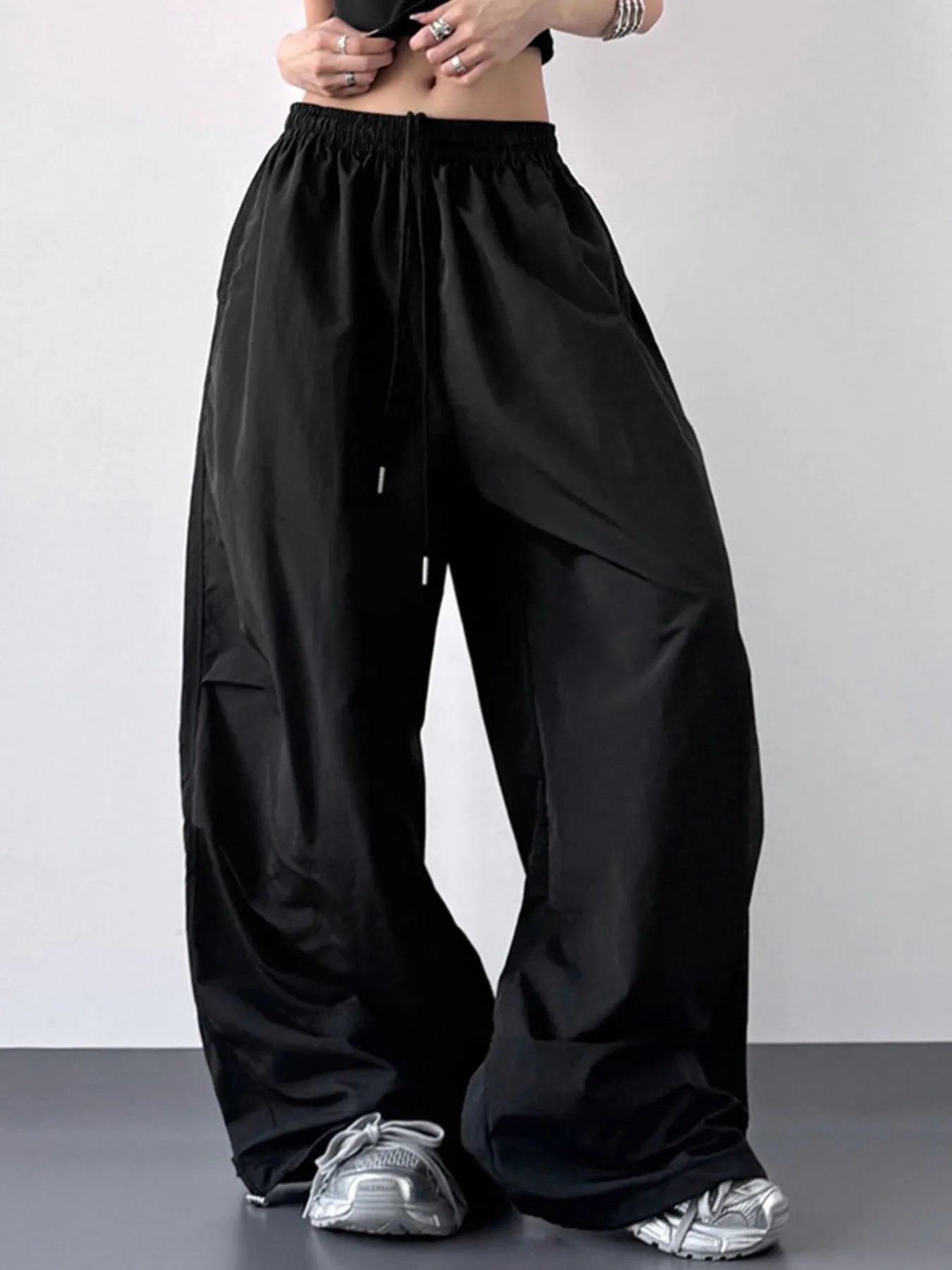 Wide Leg Drawstring Pants