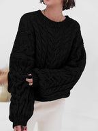 Cable Knit Long Sleeve Sweater
