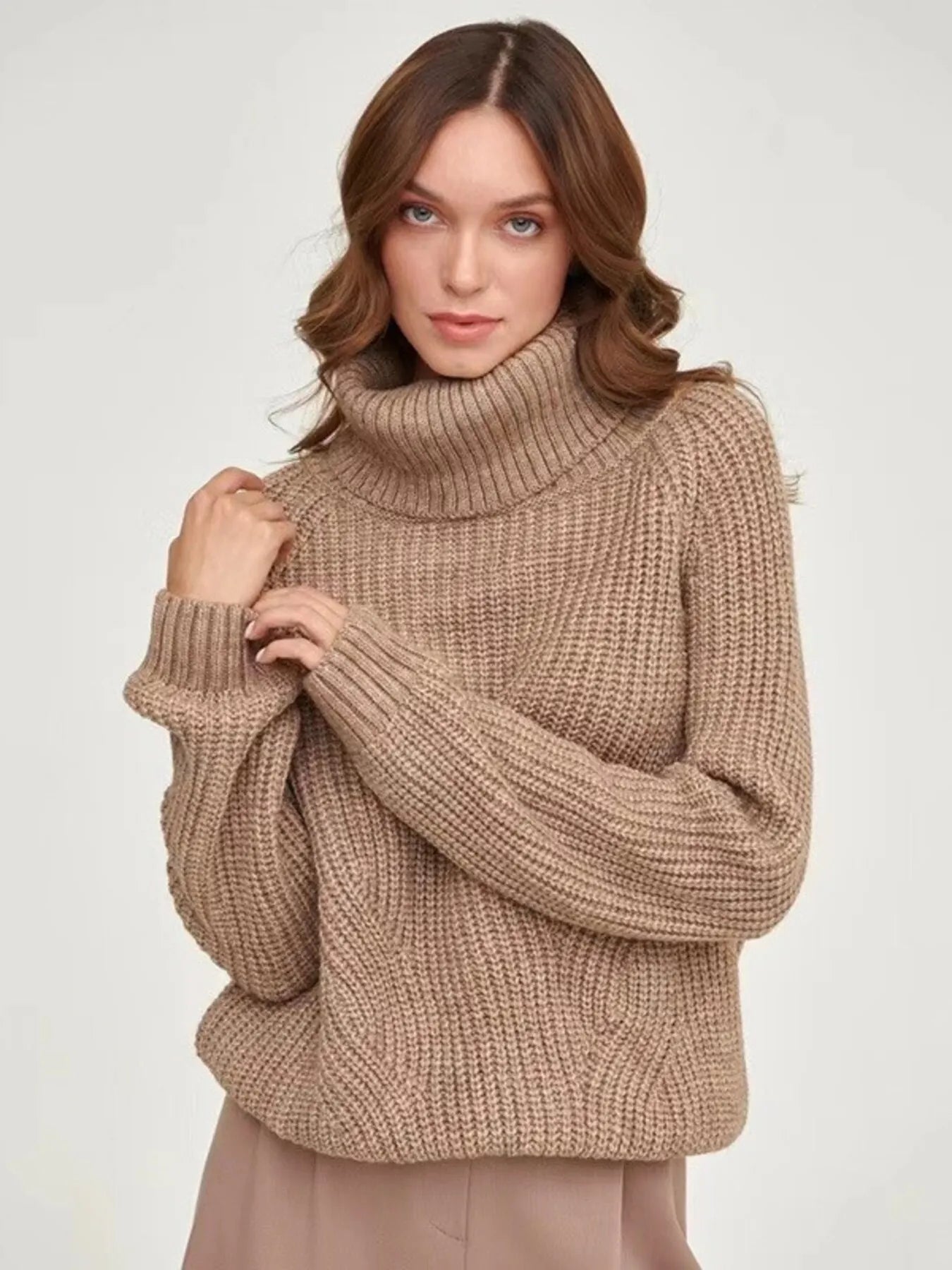 Turtleneck Long Sleeve Sweater