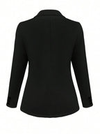 Lapel Collar Open Front Blazer