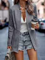 Open Front Long Sleeve Blazer