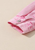 Studded Button Up Denim Jacket