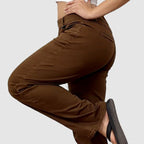 Mid Rise Stretchy Straight Leg Butt Hugging Pants
