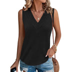 Women's V-Neck Sleeveless Casual Summer Top