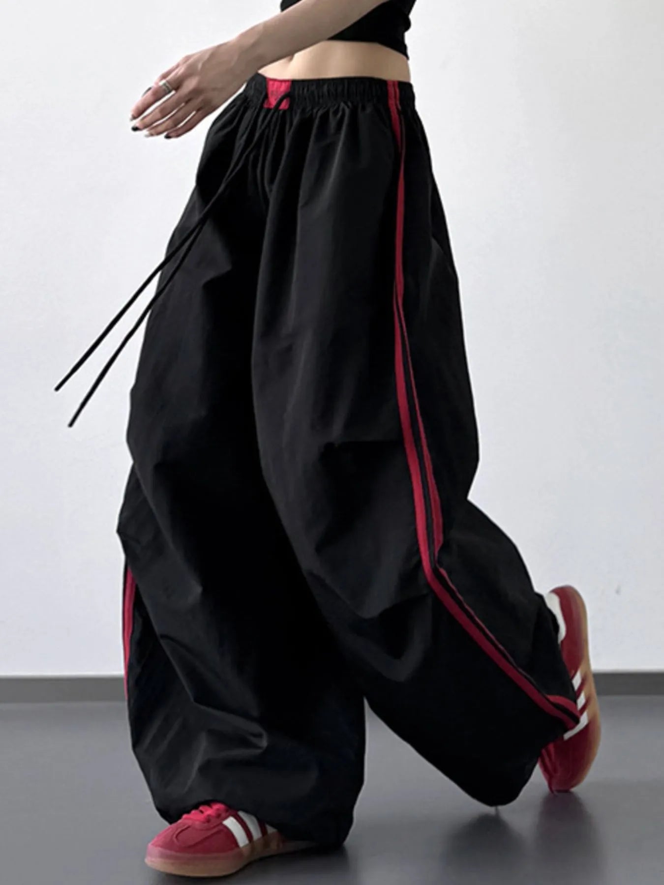 Wide Leg Drawstring Pants