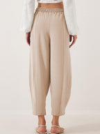 Full Size Drawstring Cropped Jogger Pants Plus Size