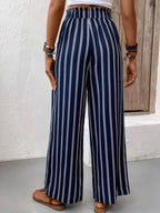 Striped Wide Leg Pants