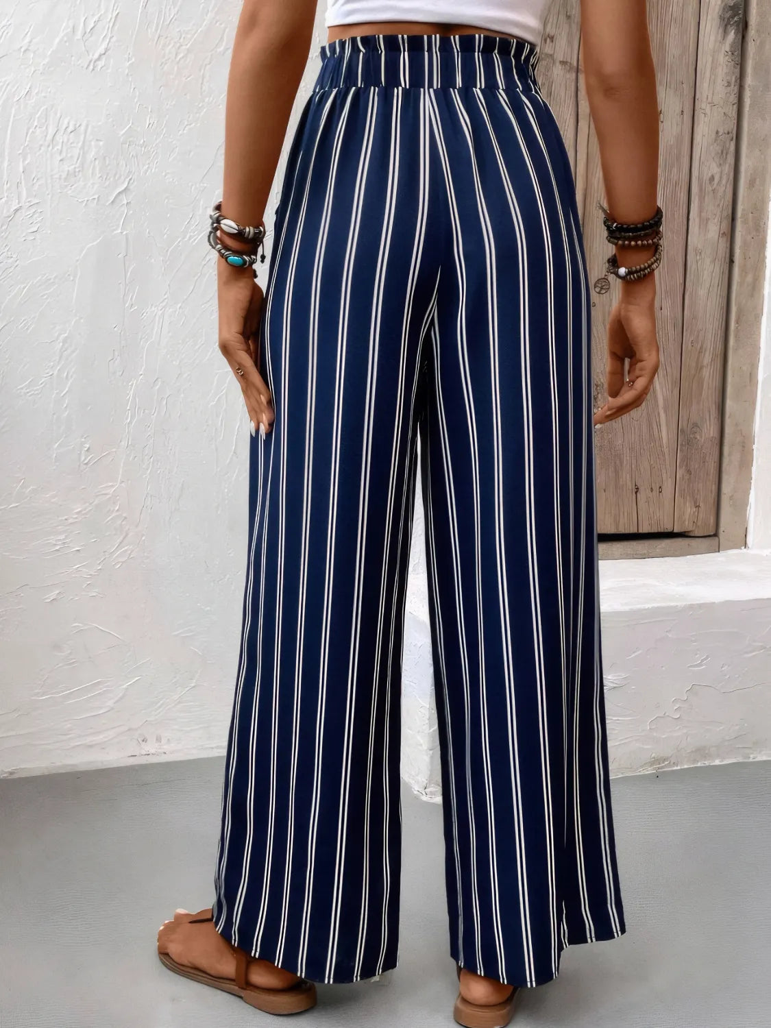 Striped Wide Leg Pants