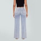 Tummy Control Curve Hugging Rise Baggy Jeans