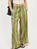 Striped Wide Leg Pants