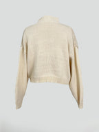 Diamond Pattern Turtleneck Sweater