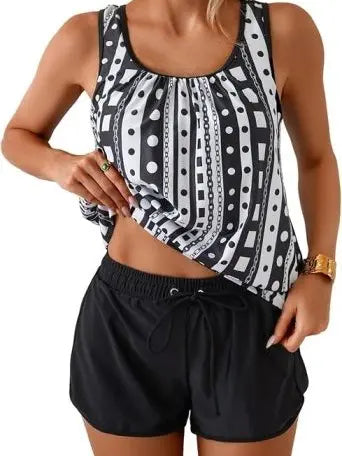 Women's Two Piece Tankini Swimsuit