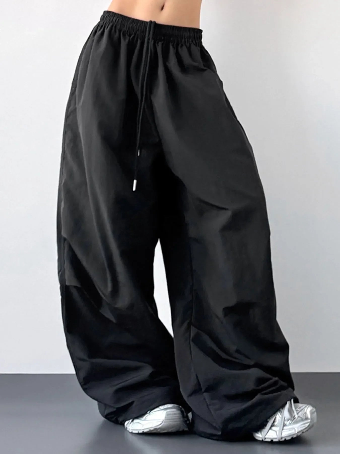 Wide Leg Drawstring Pants
