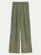 Round Neck Cap Sleeve Top and Pants Set