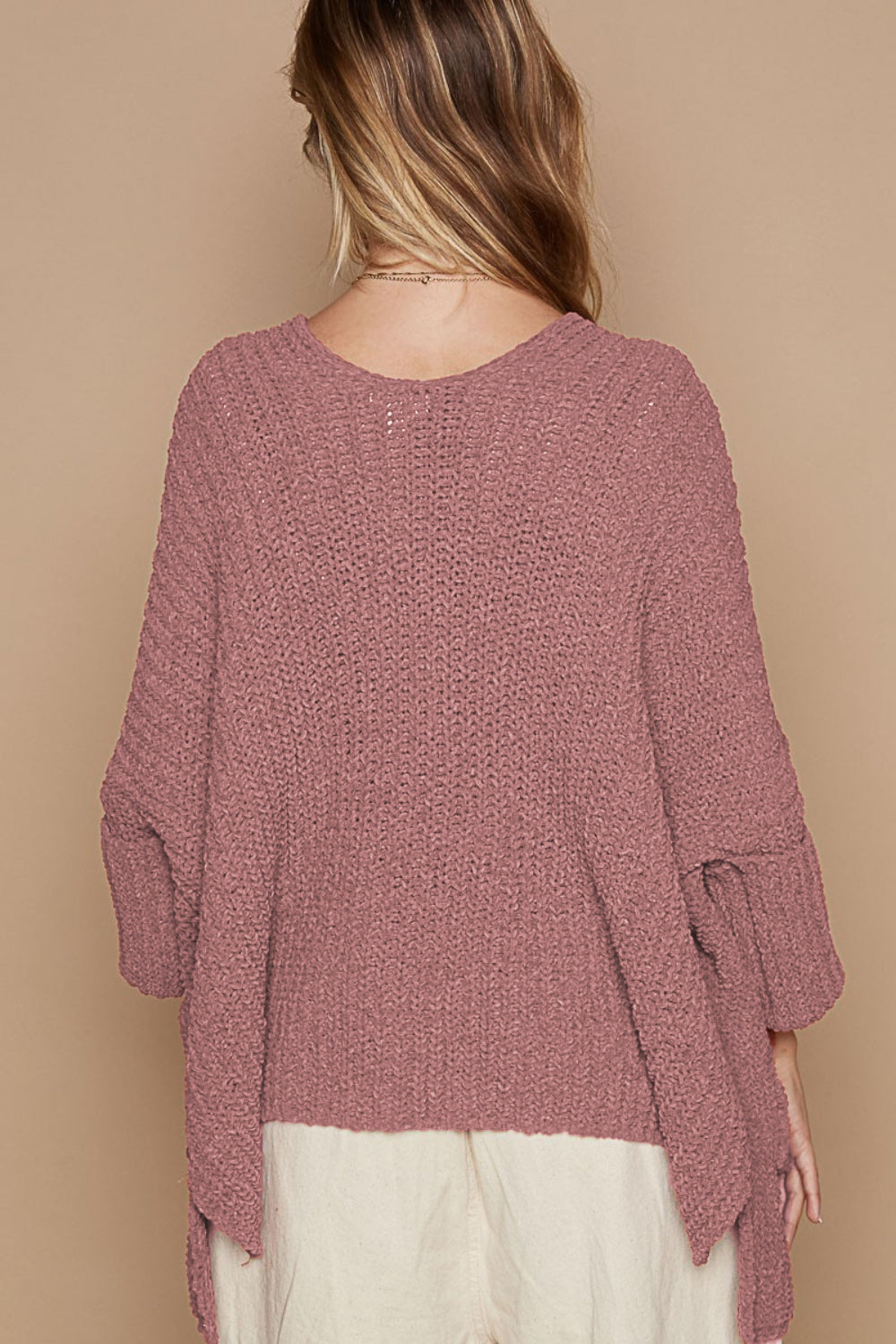 [THC Basics] Open Front Sweater Cardigan with Pockets
