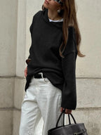 Oversized Long Sleeve Hooded Sweater