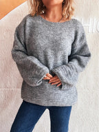 Relaxed Fit Round Neck Sweater