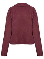 Ivy Lane Plush Open Front Dropped Shoulder Jacket