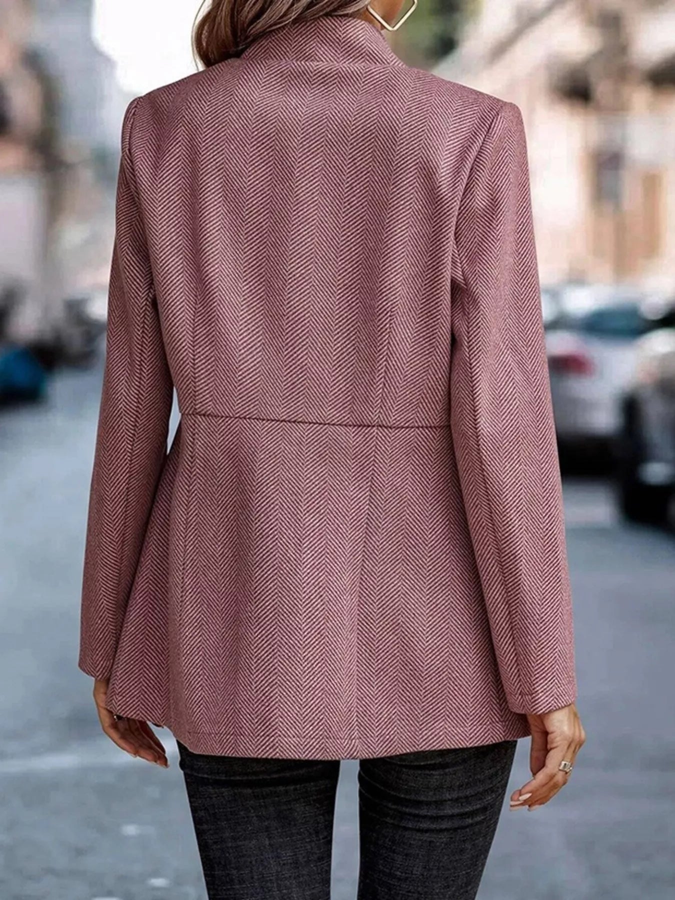 Open Front Long Sleeve Blazer