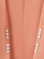 Single-Button Long Sleeve Blazer