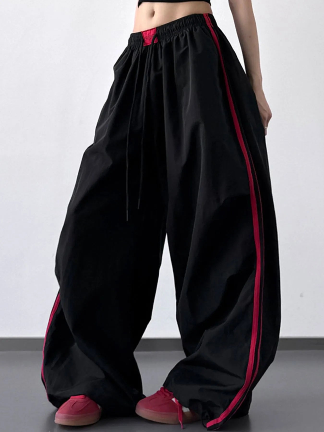 Wide Leg Drawstring Pants