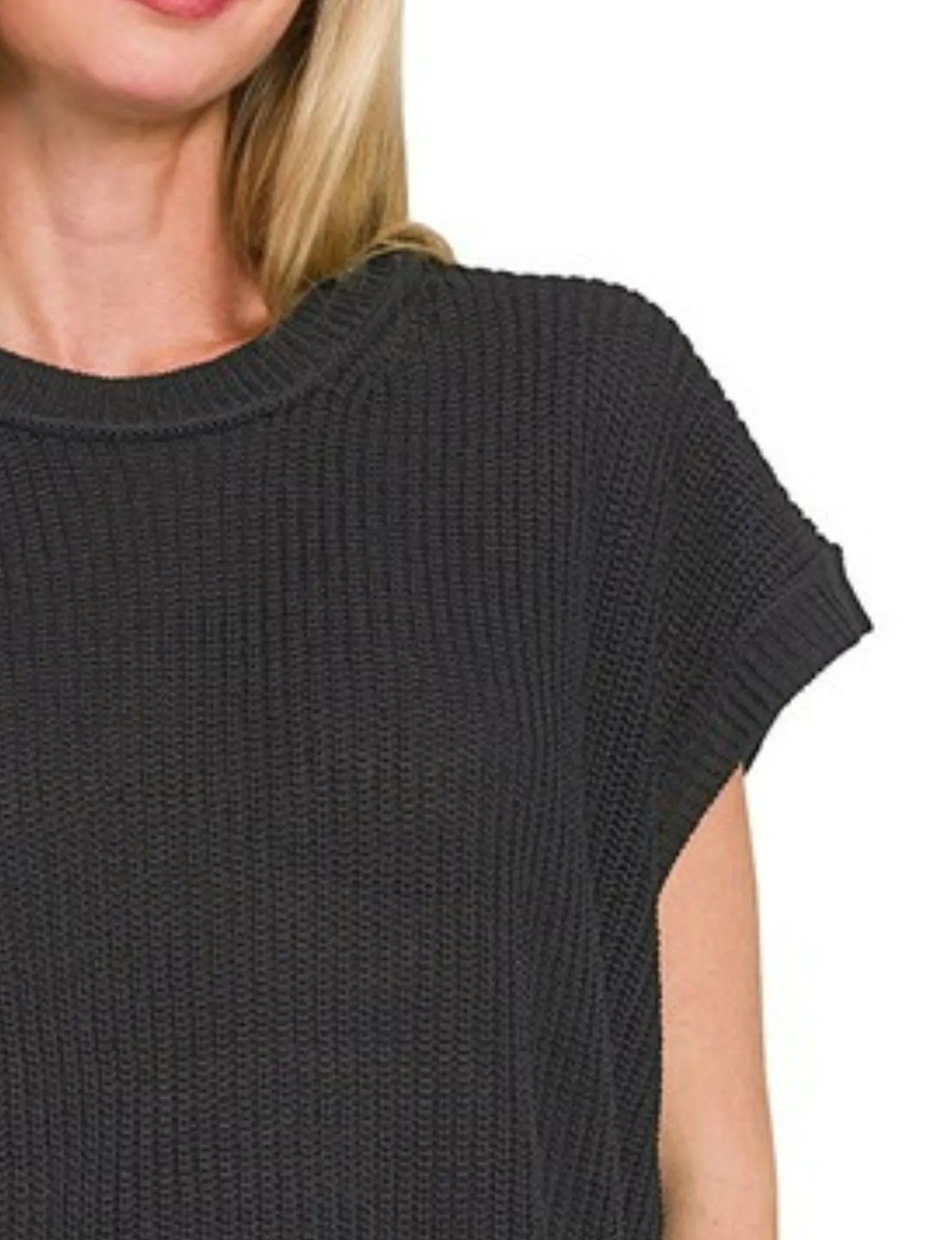 Zenana Oversized Crew Neck Sweater