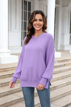 Angel Wings Round Neck Long Sleeve Sweater