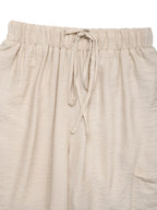 Drawstring Wide Leg Pants