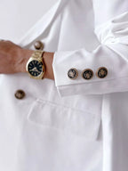 Double-Breasted Lapel Collar Blazer