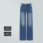 Tummy Control Curve Hugging Rise Baggy Jeans