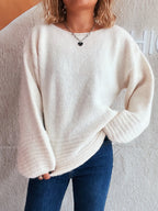 Relaxed Fit Round Neck Sweater