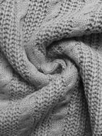 Cable Knit Half Zip Sweater