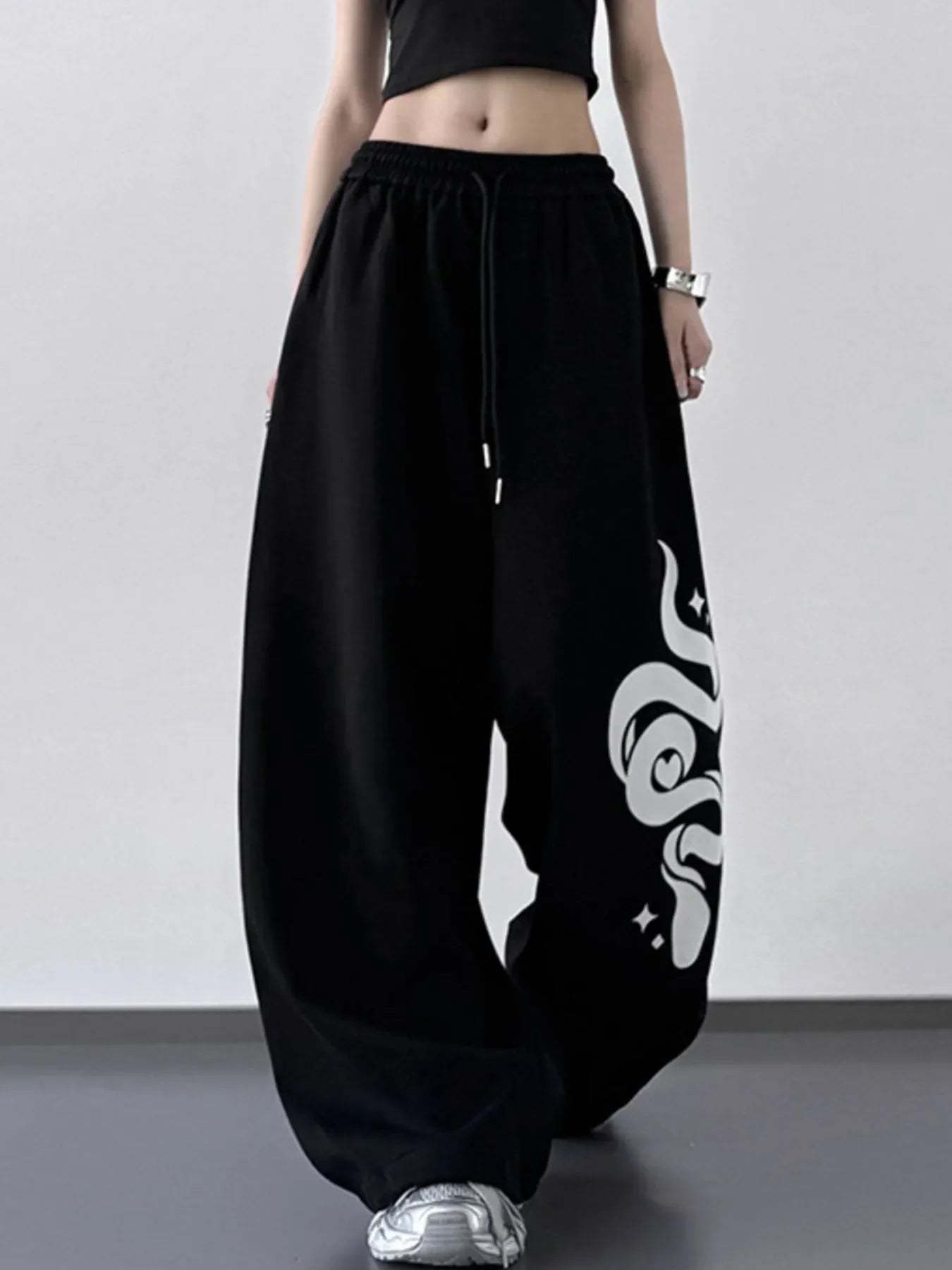 Wide Leg Drawstring Pants