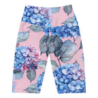 [Floral Bloom] Blushing Hydrangea Biker Shorts