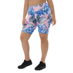 [Floral Bloom] Blushing Hydrangea Biker Shorts