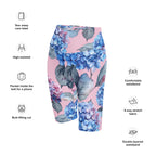 [Floral Bloom] Blushing Hydrangea Biker Shorts