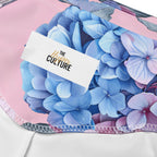 [Floral Bloom] Blushing Hydrangea Biker Shorts