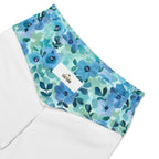 [Floral Bloom] Azure Meadow Biker Shorts
