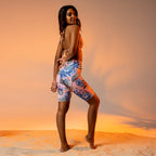 [Floral Bloom] Blushing Hydrangea Biker Shorts