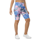 [Floral Bloom] Blushing Hydrangea Biker Shorts