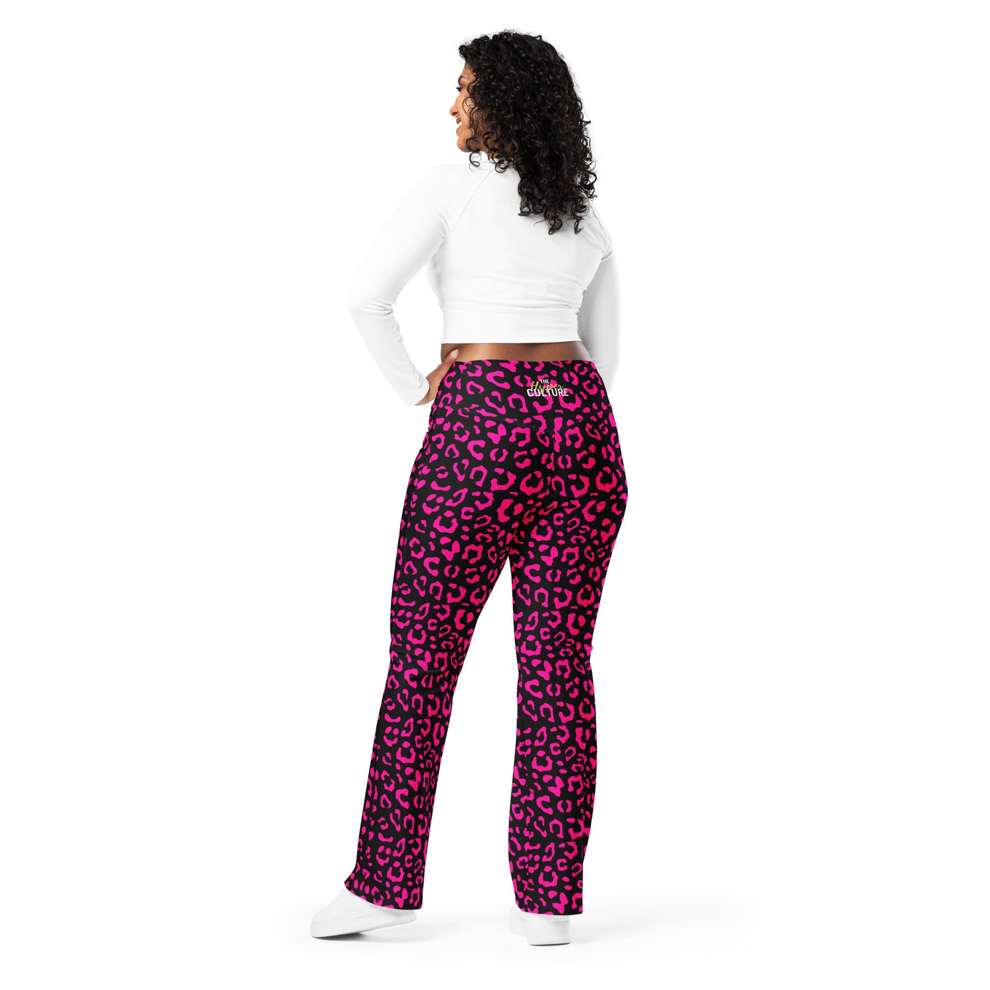 [Wild Side] Pink Panther Flare Leggings