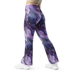 [Luxe Chic] Amethyst Gleam Flare Leggings