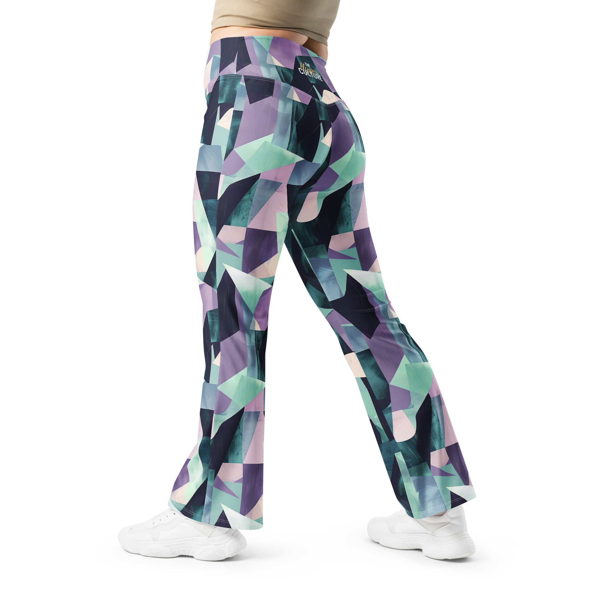 [GeoModa] Kleido Shards Flare Leggings