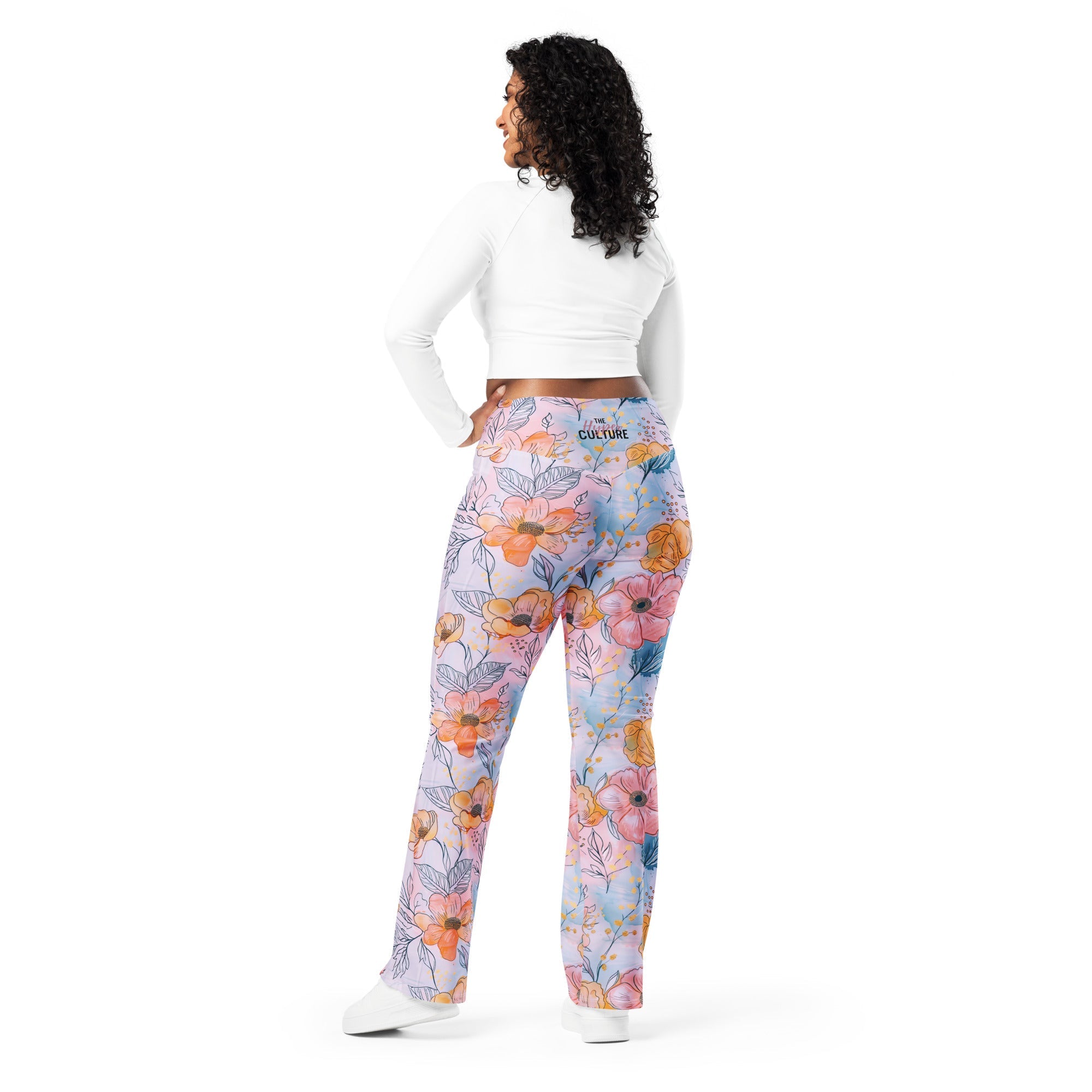 [Floral Bloom] Spring Serenade Flare Leggings