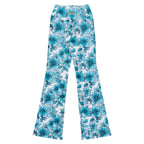[Floral Bloom] Blue Mystique Flare leggings