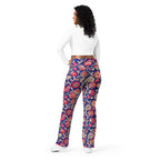 [Floral Bloom] Ruby Heritage Flare leggings